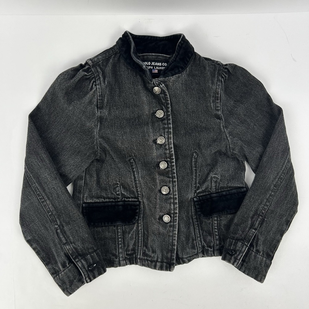 Ralph Lauren Polo Jean Co. Black Jeans Button Up Jacket Girls 4T